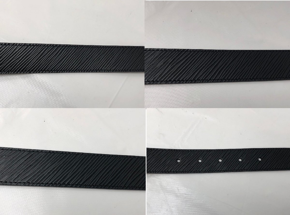 ◆LOUISVUITTON　ルイヴィトン　サンチュールツイスト　ベルト　M9360　エピ　黒系　箱付　中古◆16798★_画像3