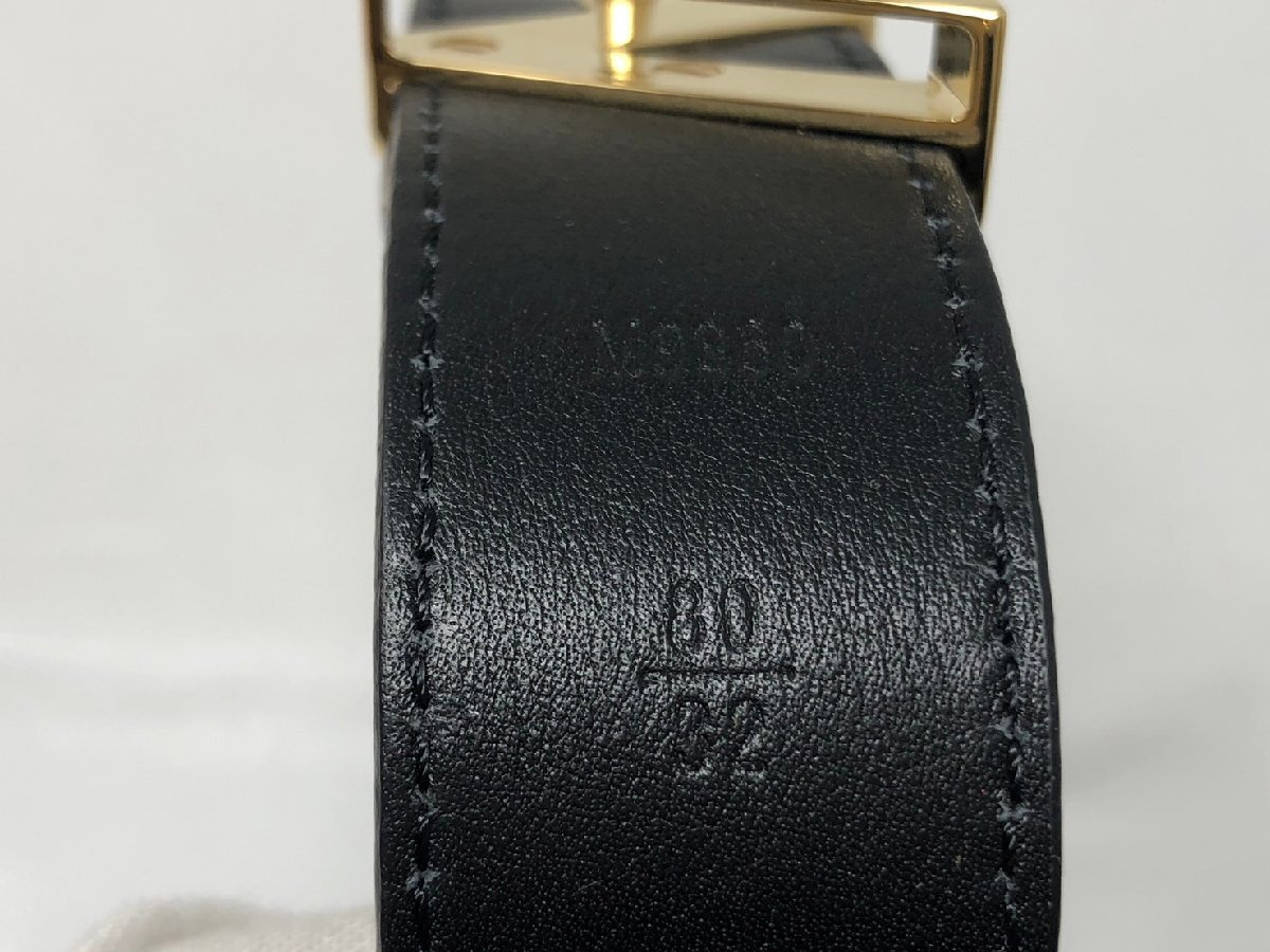◆LOUISVUITTON　ルイヴィトン　サンチュールツイスト　ベルト　M9360　エピ　黒系　箱付　中古◆16798★_画像5