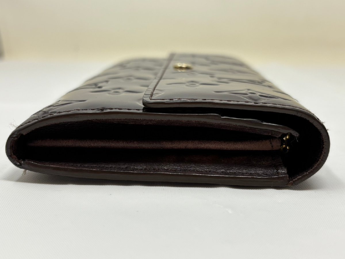 *LOUISVUITTON Louis Vuitton длинный кошелек porutofoiyu* Sara ama Ran toM93524 Welni Line кошелек б/у *19415*