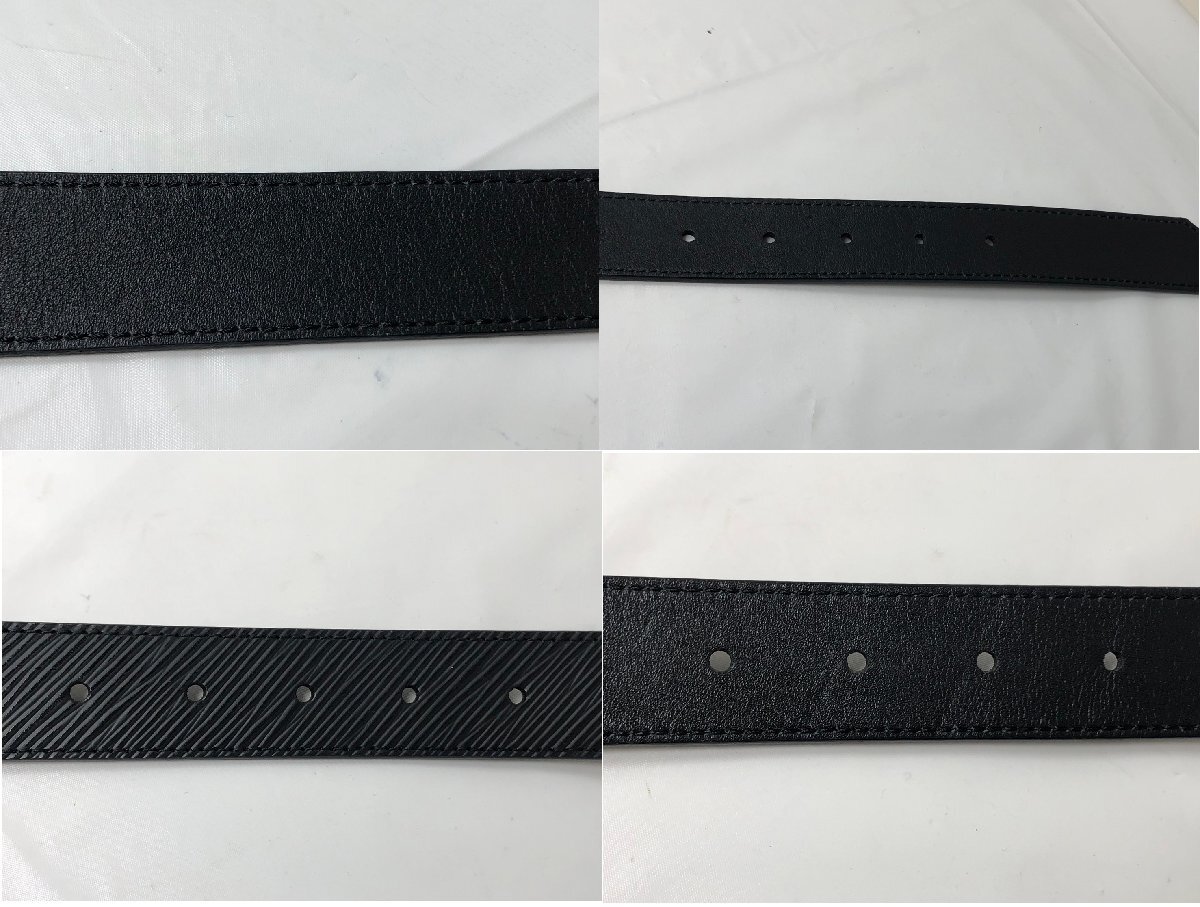◆LOUISVUITTON　ルイヴィトン　サンチュールツイスト　ベルト　M9360　エピ　黒系　箱付　中古◆16798★_画像7