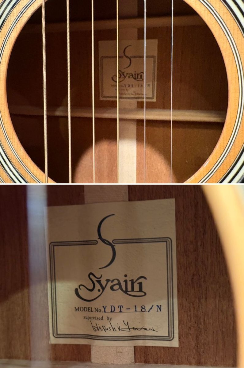 *S.YAIRI акустическая гитара YDT-18/N все одиночный доска струнные инструменты akogi жесткий чехол имеется б/у *16930