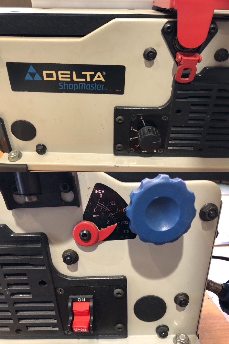 ◆【引取限定!!長野県諏訪市】DELTA JT160 卓上手押しカンナ盤 電動 100V 50/60Hz デルタ 中古◆19356★_画像9