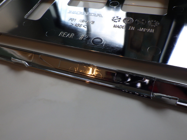 ☆ 新型ホンダ HONDA 純正 シルバーメッキ ナンバーフレームセット☆_画像5