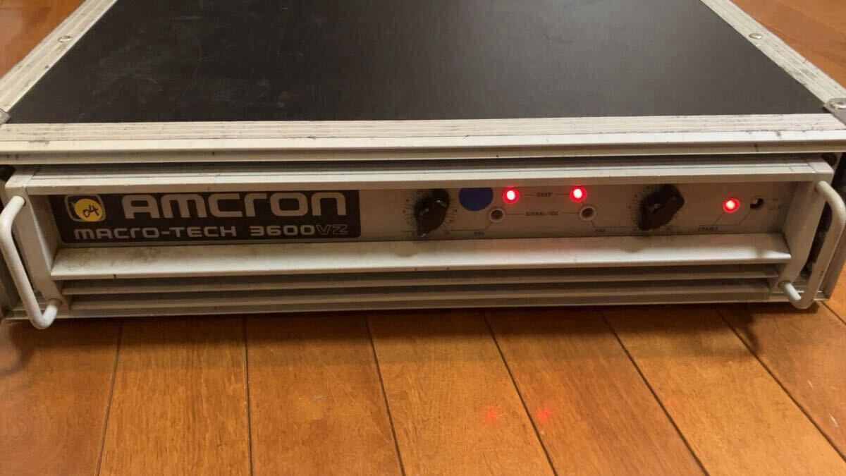 AMCRON MACRO-TECH 3600VZ с футляром рабочий товар три  звезда электрический кабель есть amk long усилитель мощности 