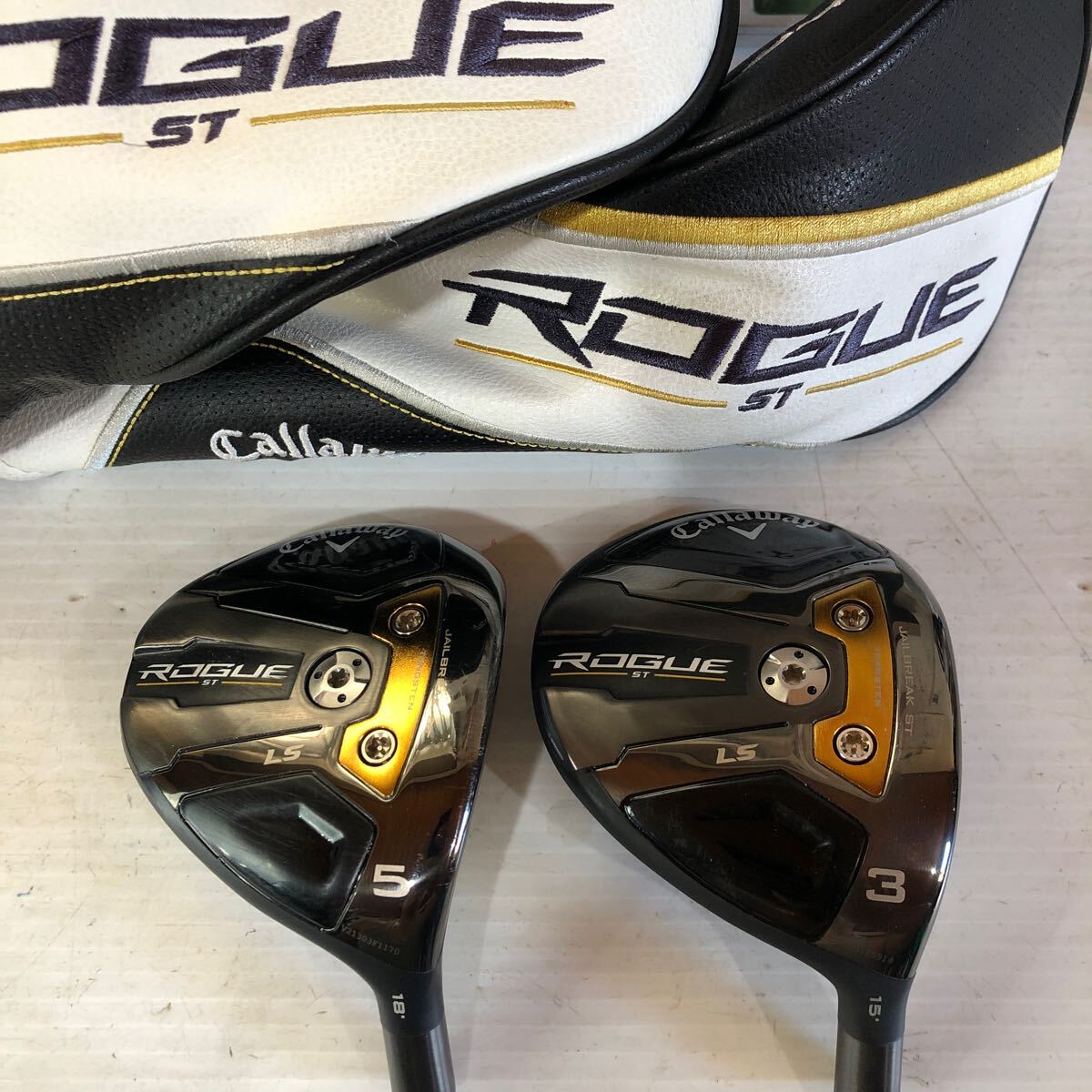 ROGUE ST LS 3W 5W 15°18° ヘッド単体 カバー付属 Callaway キャロウェイ フェアウェイウッド 管理番号17007_画像1