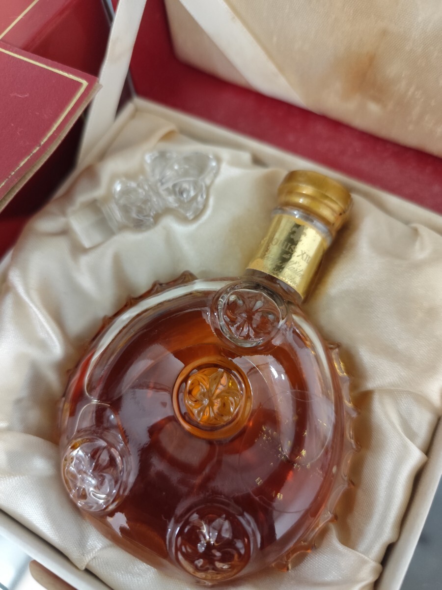 ブランデー レミーマルタン ルイ13世 金キャップ クリスタルミニボトル 50ml REMY MARTIN コニャック バカラグラス 刻印有_画像2