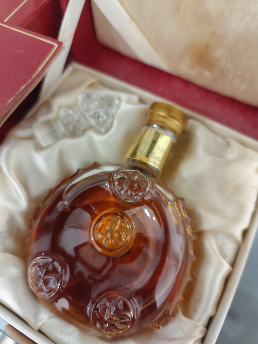 ブランデー レミーマルタン ルイ13世 金キャップ クリスタルミニボトル 50ml REMY MARTIN コニャック バカラグラス 刻印有_画像3