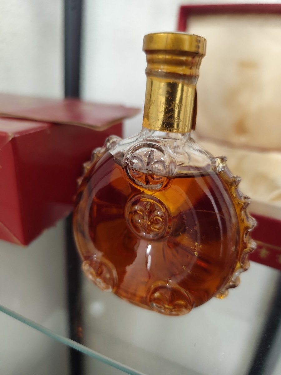 ブランデー レミーマルタン ルイ13世 金キャップ クリスタルミニボトル 50ml REMY MARTIN コニャック バカラグラス 刻印有_画像4