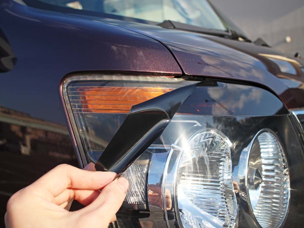 Tint+糊残り一切なし アトレーワゴン S320G/S330G 前期 S321G/S331G 中期 ヘッドライト スモークフィルム(ブラックスモーク透過率5％)_画像9