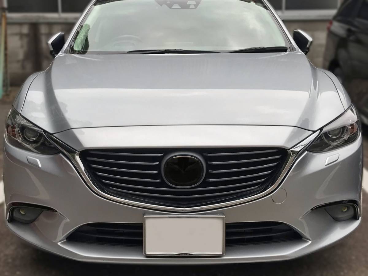 Tint+カット済みエンブレム スモークフィルム(ブラックスモーク5％ ★MRCC装備車用)アテンザワゴンMAZDA6 GJ2FW/GJ2AW/GJ5FW/GJEFW gj後期_画像4