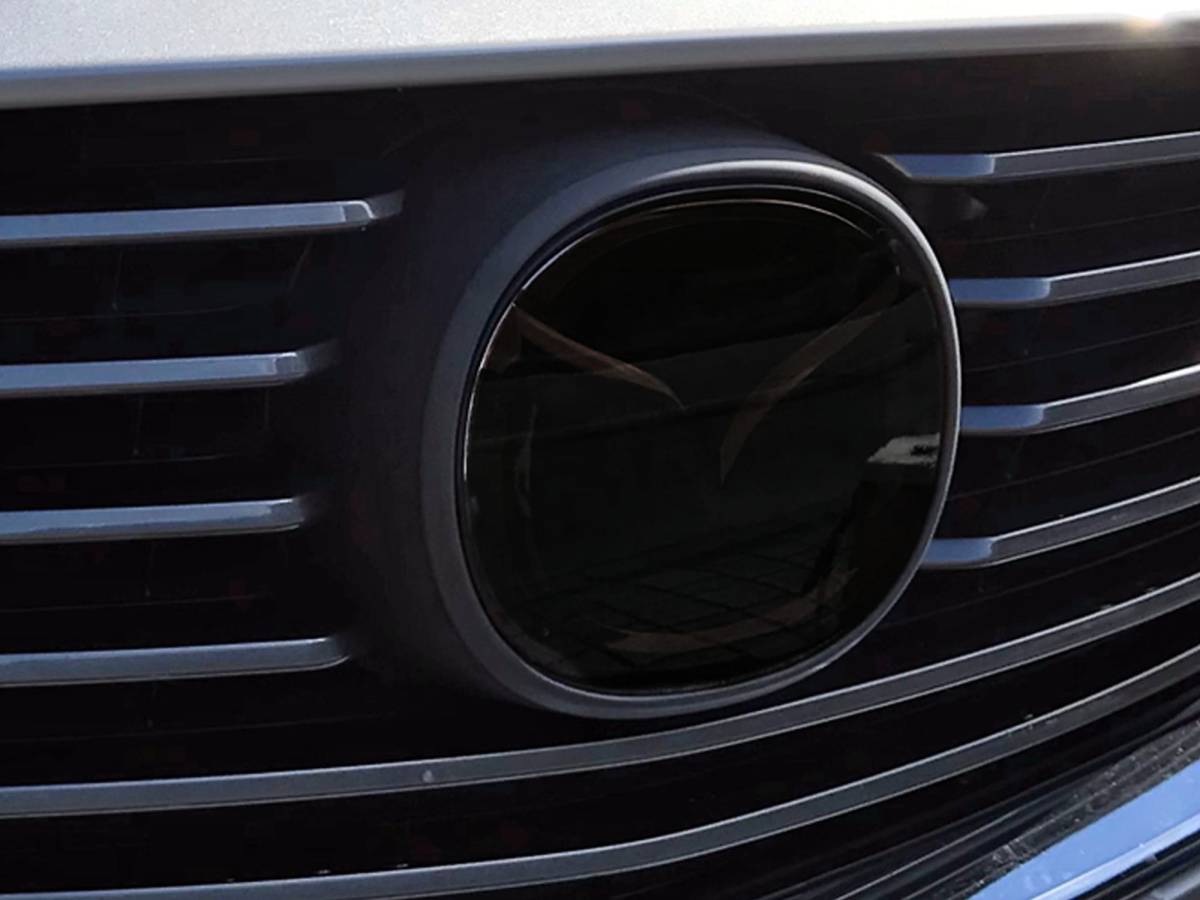 Tint+カット済みエンブレム スモークフィルム(ブラックスモーク5％ ★MRCC装備車用)アテンザワゴンMAZDA6 GJ2FW/GJ2AW/GJ5FW/GJEFW gj後期_画像8