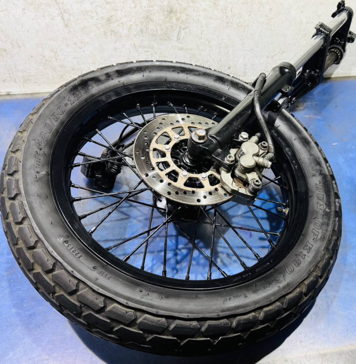 TW225 DG09J フロントディスク足廻りフルセット TW200 DG07J 2JL_画像9