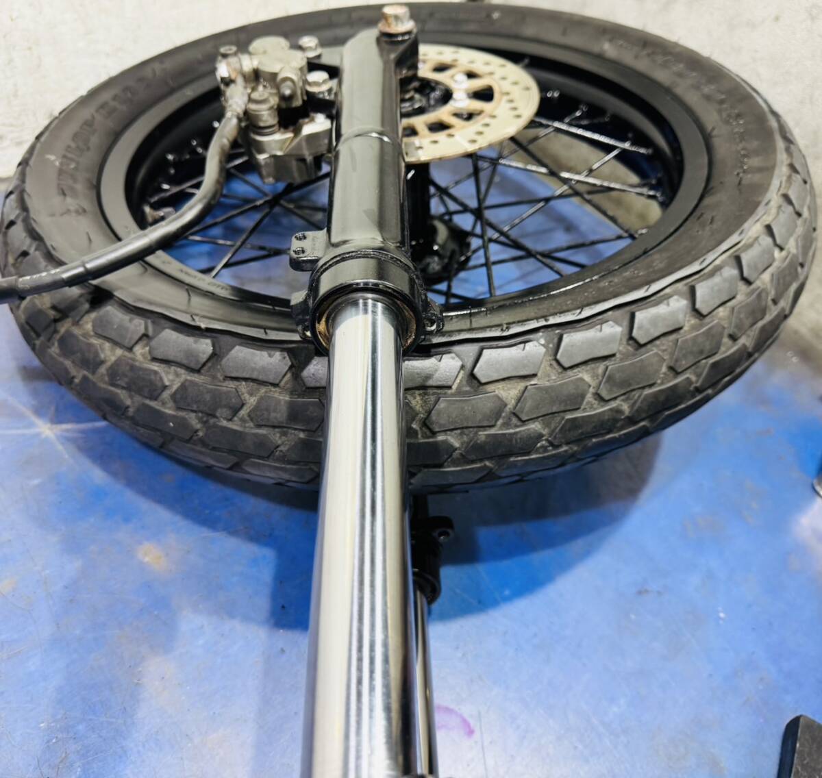 TW225 DG09J フロントディスク足廻りフルセット TW200 DG07J 2JL_画像7