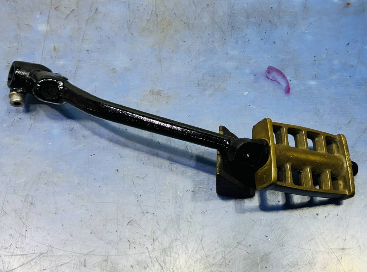 TW200 DG07J ヴィンテージ風キックペダル 純正シフトペダルブレーキペダルセット_画像4