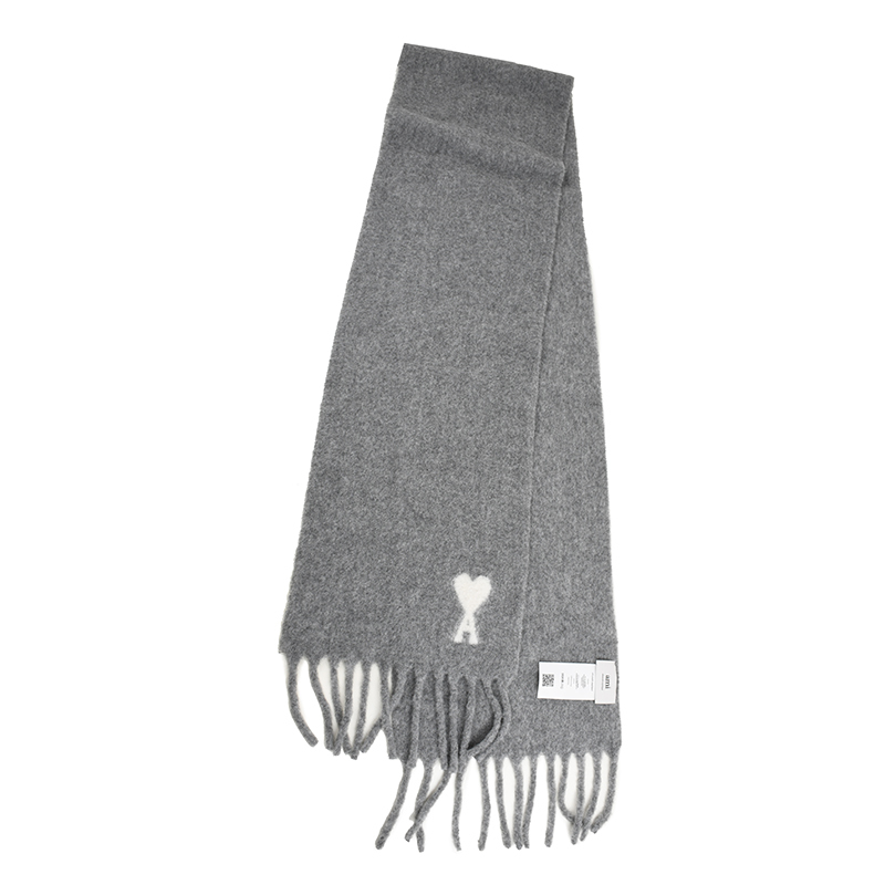AMI PARIS ALEXANDRE MATTIUSSI アミ パリス アルパカマフラー USF673 AW0004 050 GRIS 新品 並行輸入品 イタリア正規品_画像2