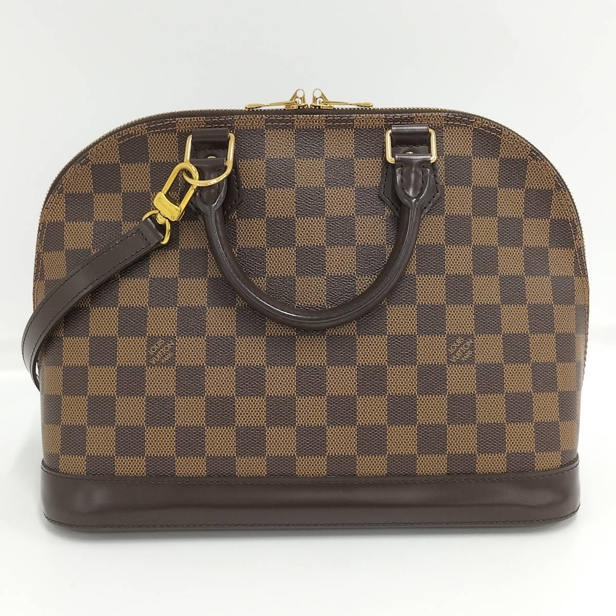 LOUIS VUITTON アルマ 2WAYハンドバッグ ダミエ エベヌ N41221_画像2