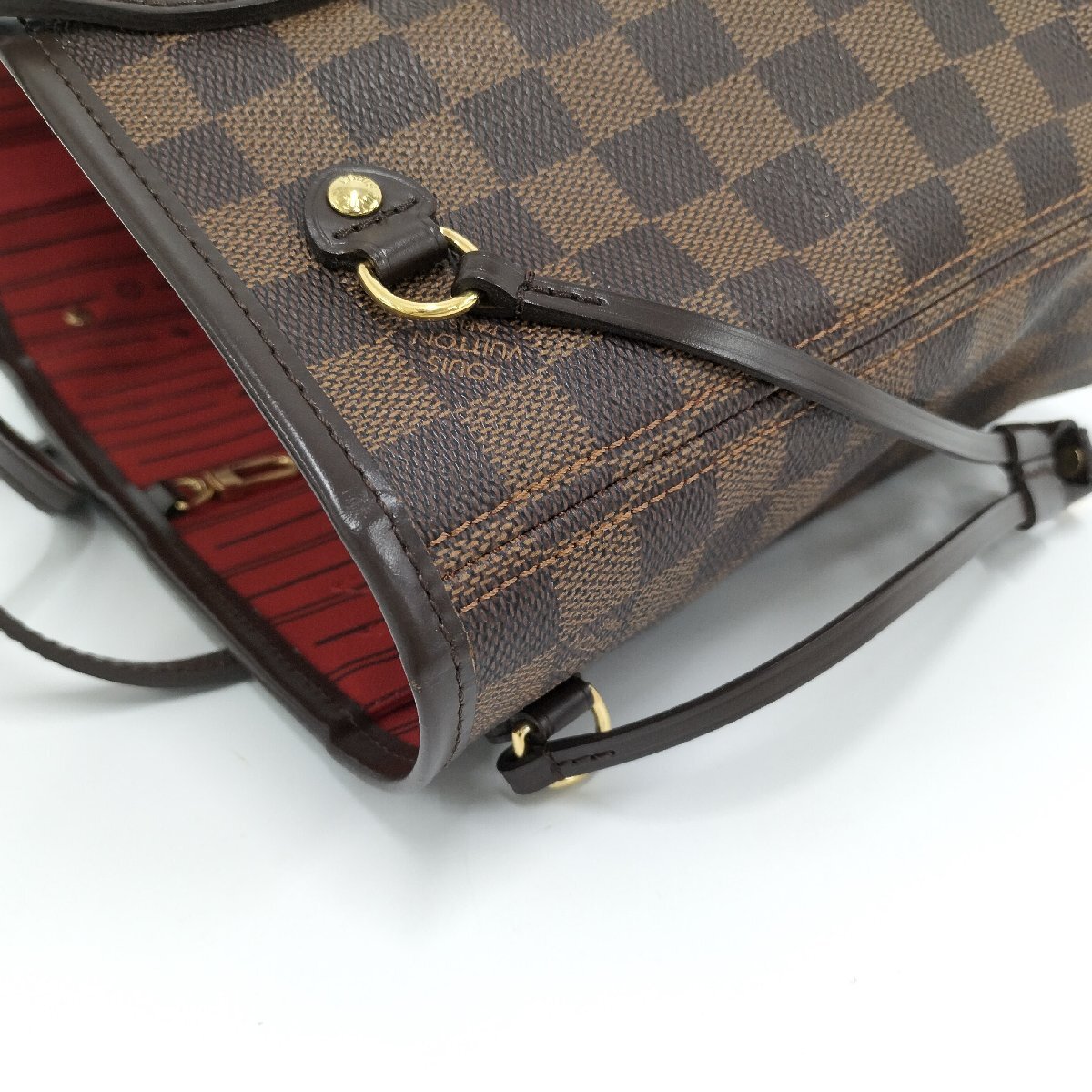 ●ルイヴィトン LOUIS VUITTON ネヴァーフルPM トートバッグ ダミエ・エベヌ N51109[Jコレ]K28ma112_画像5