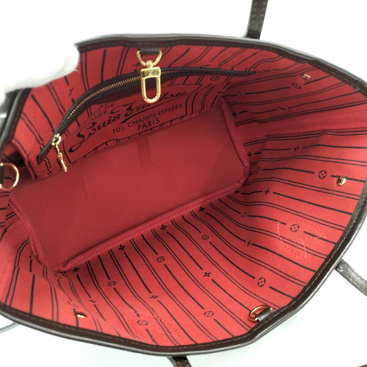 ●ルイヴィトン LOUIS VUITTON ネヴァーフルPM トートバッグ ダミエ・エベヌ N51109[Jコレ]K28ma112_画像10