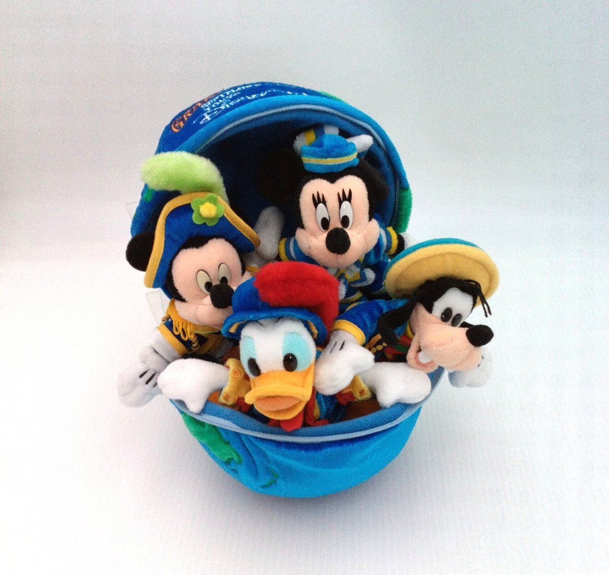 ディズニーシー GRAND OPENING ぬいぐるみセット 2001 グランドオープニング/プーさん 陶器製 レトロ 貯金箱 ミッキー ミニー【道楽札幌】_画像2