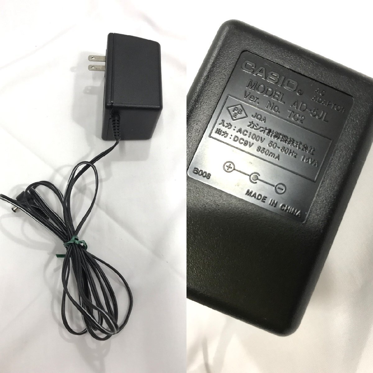 【店頭お引取限定】CASIO SONG BANK KEYBOARD カシオ 電子キーボード CTK-230 49鍵 幅87㎝ ACアダプター付 通電・基本動作確認 中古【道楽_画像8