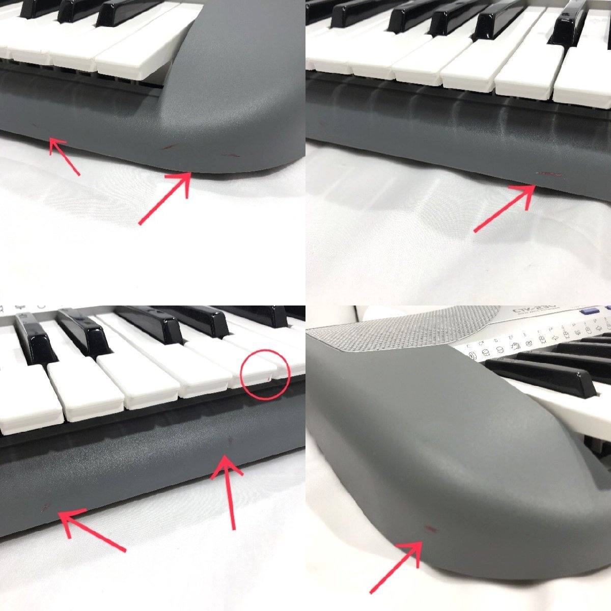 【店頭お引取限定】CASIO SONG BANK KEYBOARD カシオ 電子キーボード CTK-230 49鍵 幅87㎝ ACアダプター付 通電・基本動作確認 中古【道楽_画像10