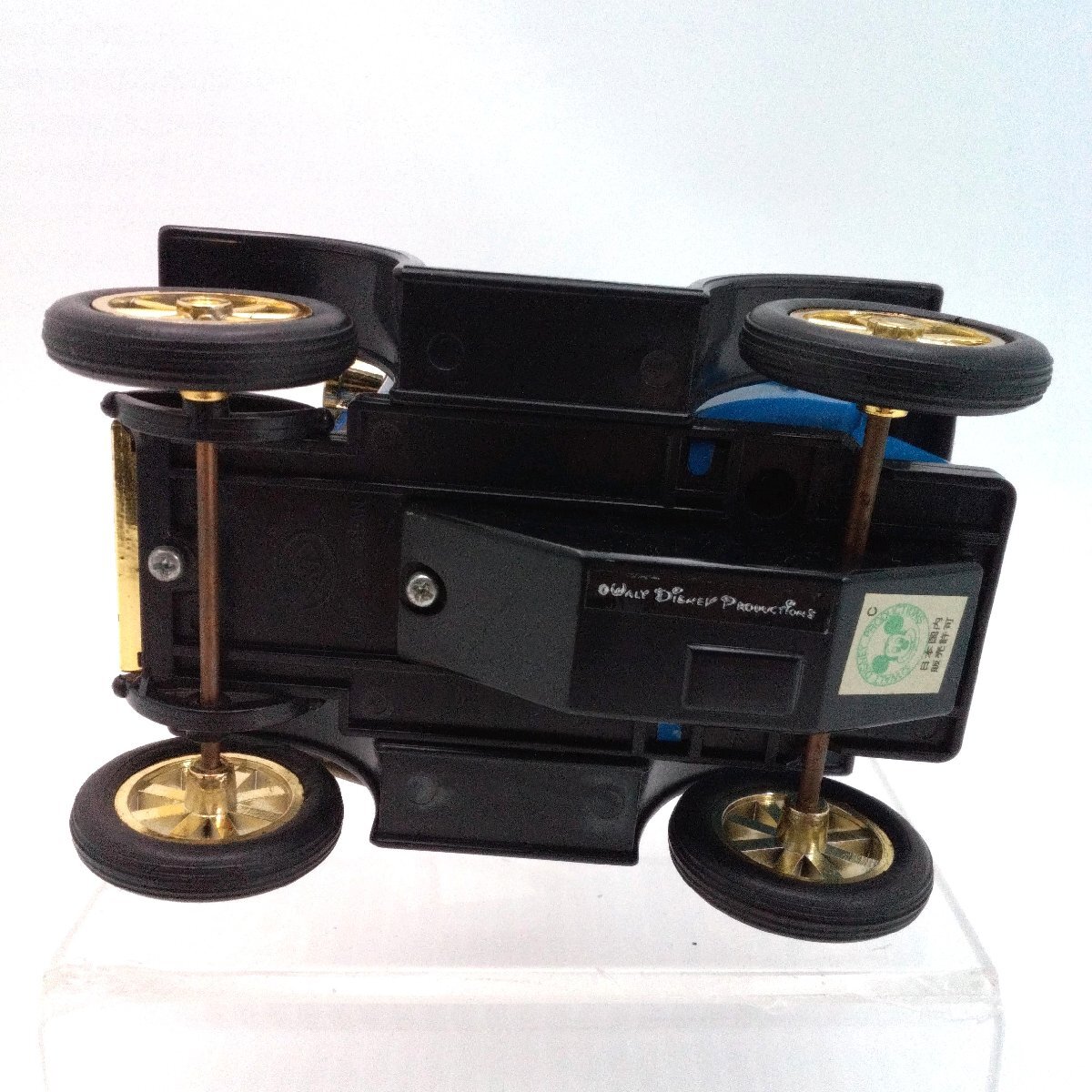 ドナルドダック マスダヤ クラシックカー レバーアクション ディズニー 1981年 当時物 昭和レトロ 動作品 フリクション ブリキ 道楽札幌_画像7