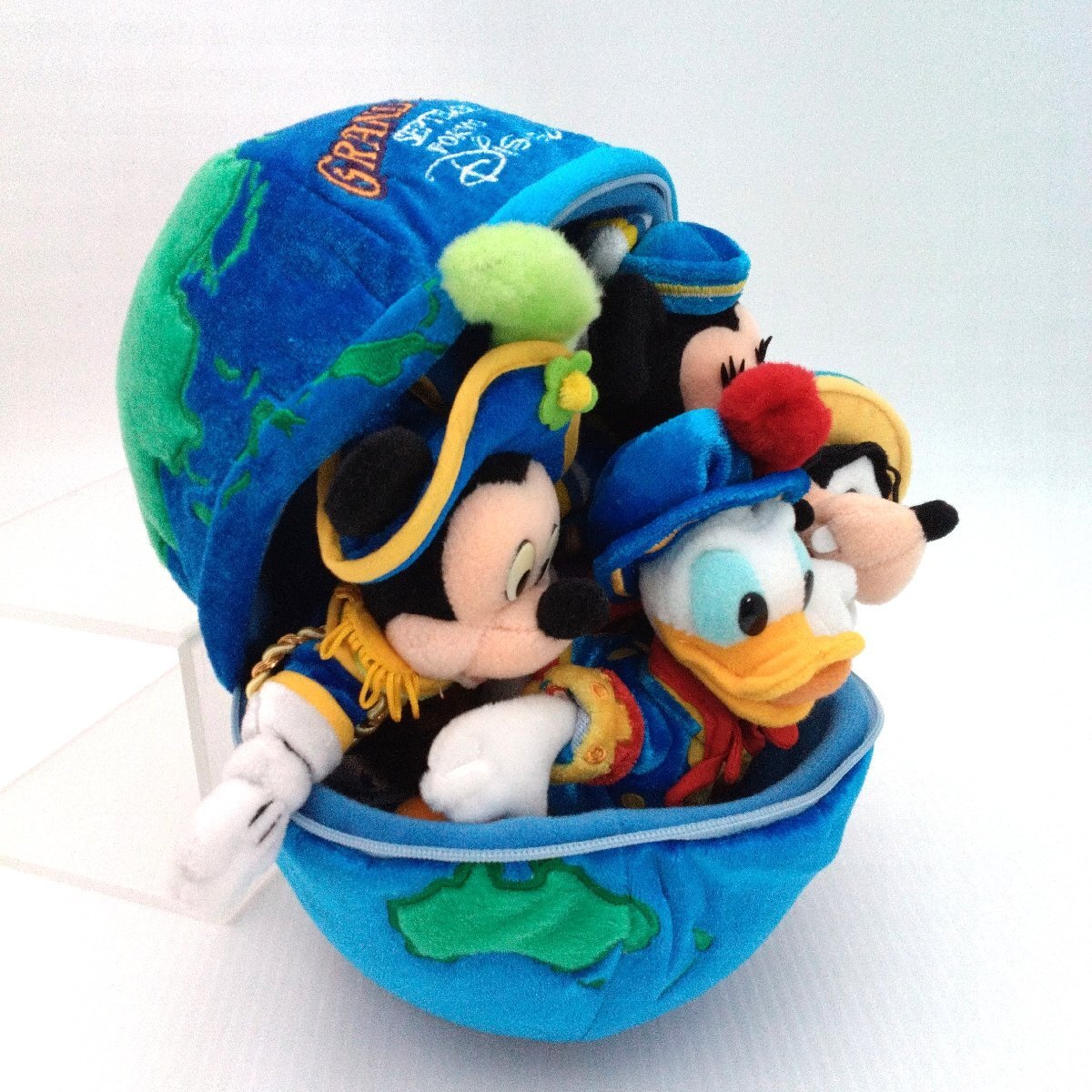 ディズニーシー GRAND OPENING ぬいぐるみセット 2001 グランドオープニング/プーさん 陶器製 レトロ 貯金箱 ミッキー ミニー【道楽札幌】_画像3