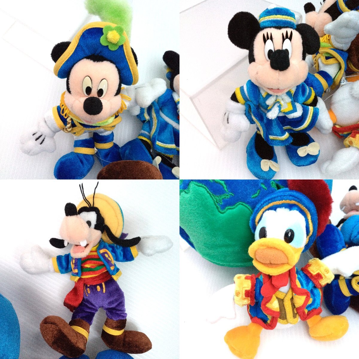 ディズニーシー GRAND OPENING ぬいぐるみセット 2001 グランドオープニング/プーさん 陶器製 レトロ 貯金箱 ミッキー ミニー【道楽札幌】_画像4