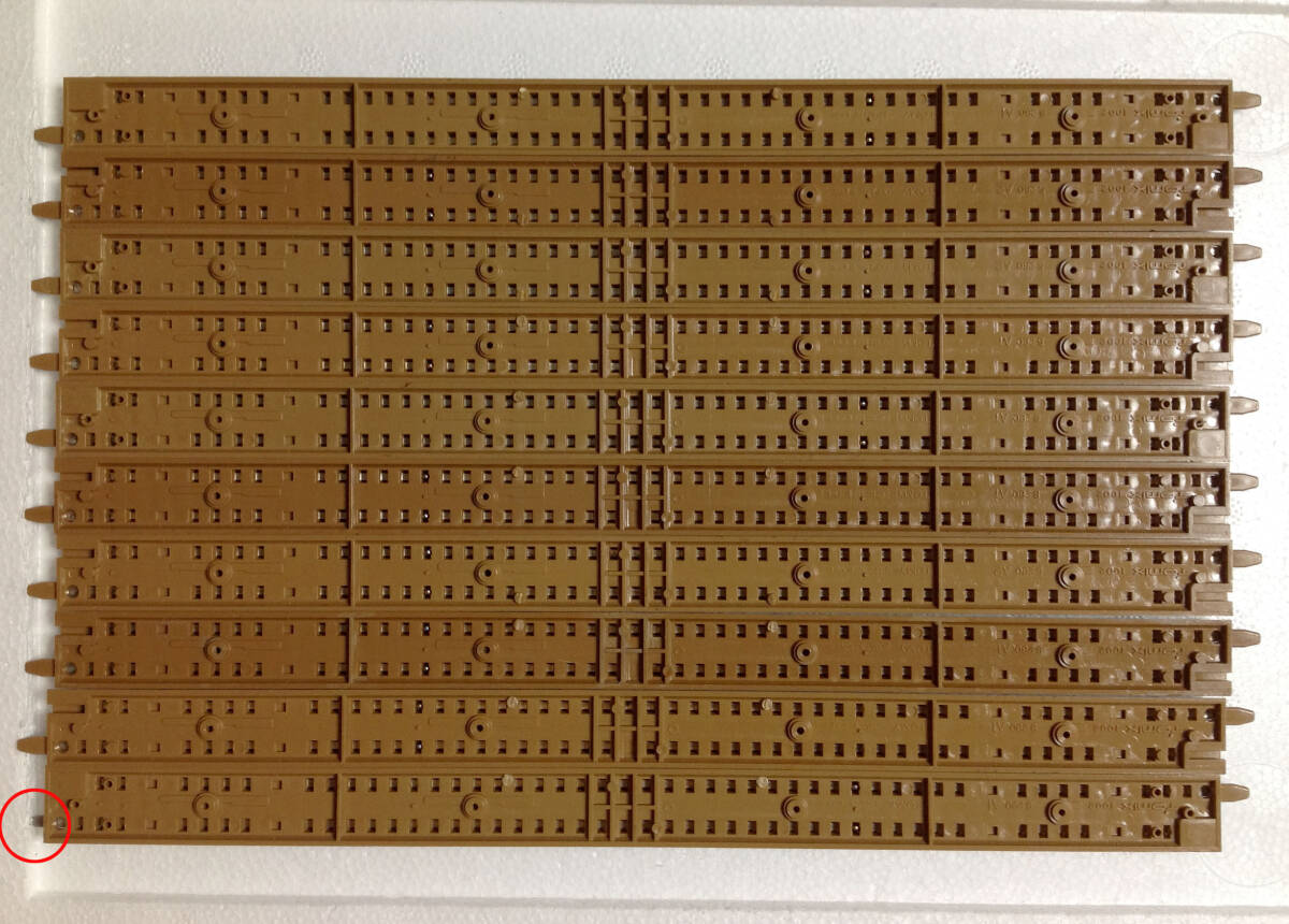 TOMIX 1002 直線線路 S280 茶色 10本セット その6 爪折れ1箇所有り 元箱無し レール清掃走行確認_画像5