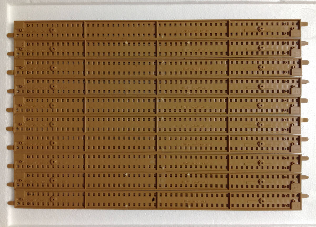 TOMIX 1002 直線線路 S280 茶色 10本セット その5 レール清掃走行確認_画像5