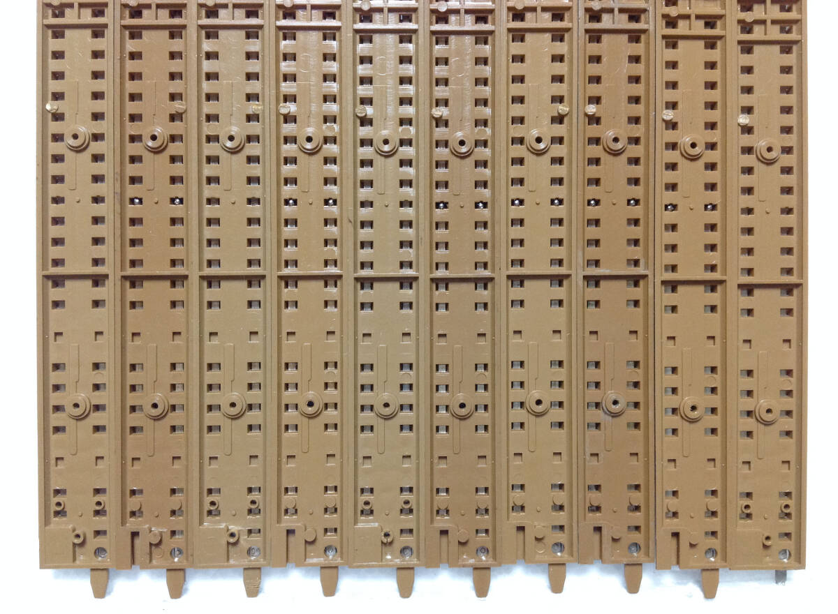 TOMIX 1002 直線線路 S280 茶色 10本セット その6 爪折れ1箇所有り 元箱無し レール清掃走行確認_画像6