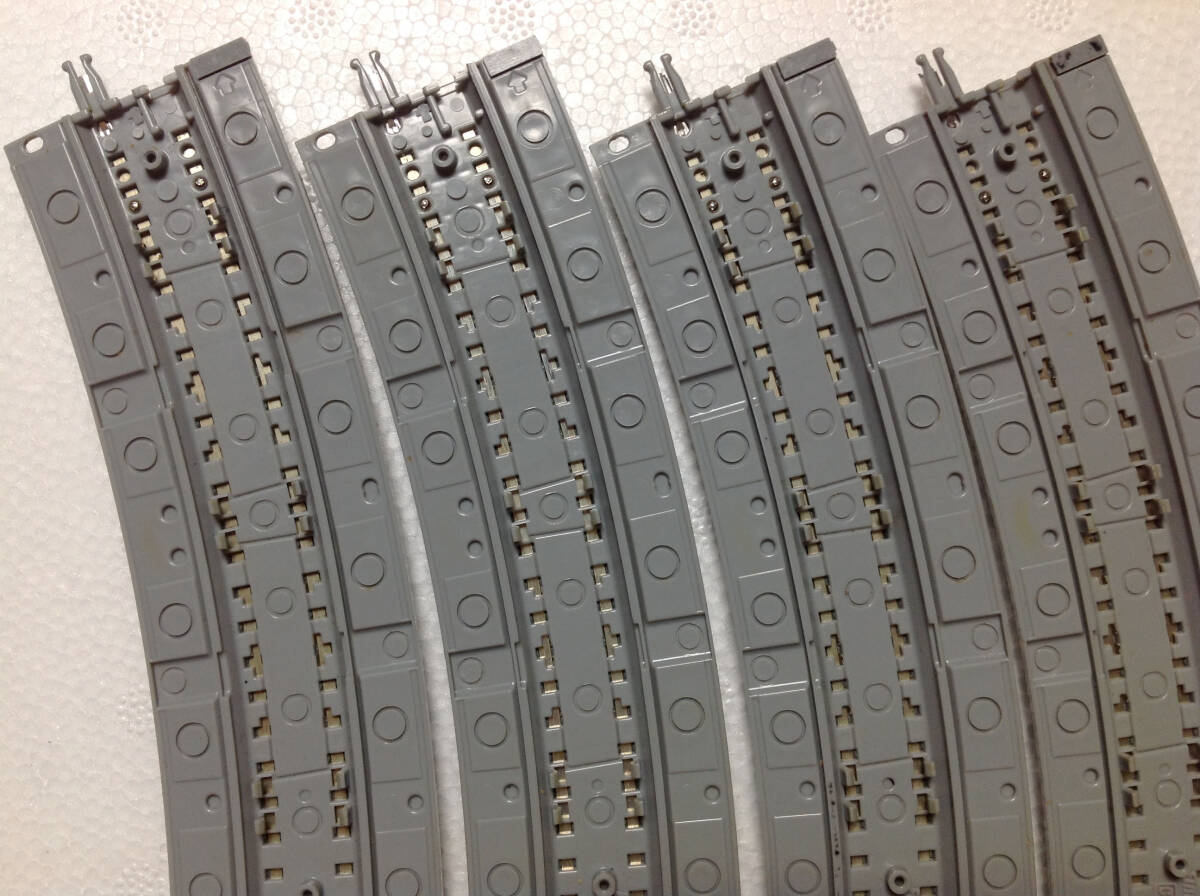 TOMIX 1742 ワイドPCカーブレールC317-45-WP 4本セット その1 レール清掃 走行確認済_画像6