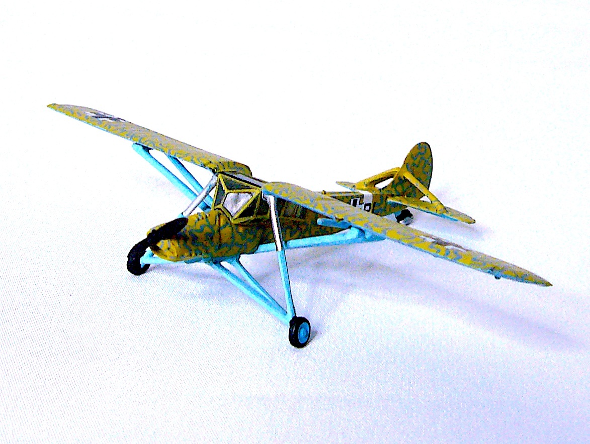 タカラ/MYKデザイン 1/144 フィーゼラー シュトルヒ ワールド タンク ミュージアム 塗装済み完成品/デカール 4個 まとめ売り 未使用_画像6