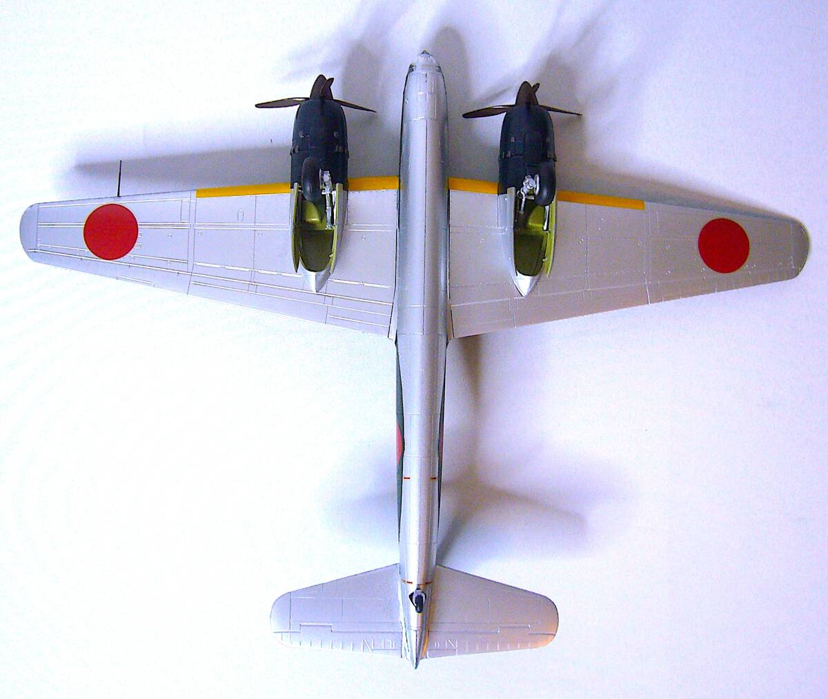 フジミ/ハセガワ 1/72 中島 J1N1-S 月光11型前期型 & 空技廠 P1Y1-S 銀河11型 夜間戦闘機 プラモデル 塗装済み完成品 2個まとめ売り 箱なし_画像10