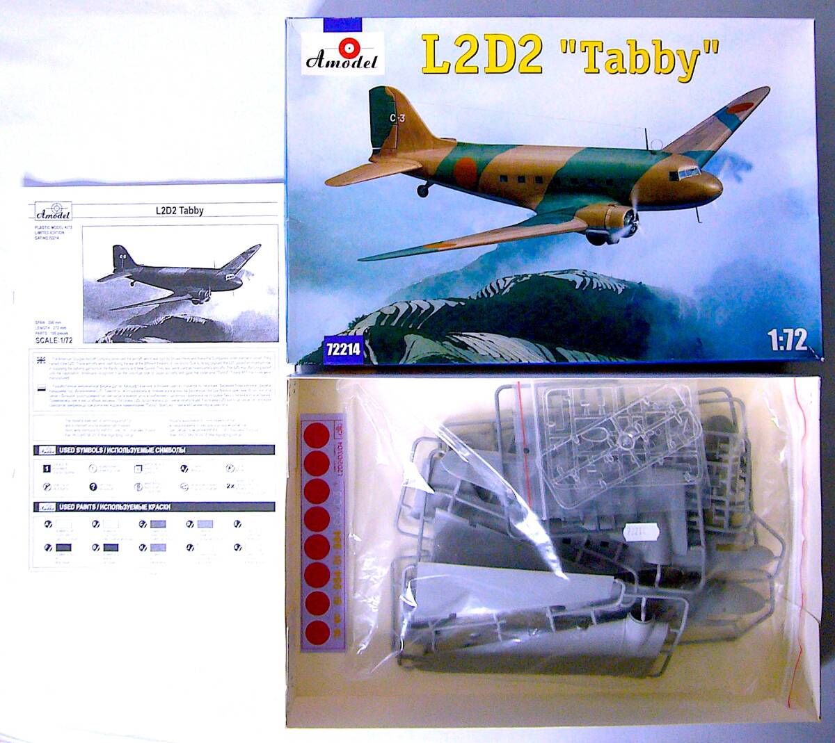Amodel 1/72 昭和 L2D2 零式輸送機 初期型 プラモデル 未使用 未組立 稀少_画像5