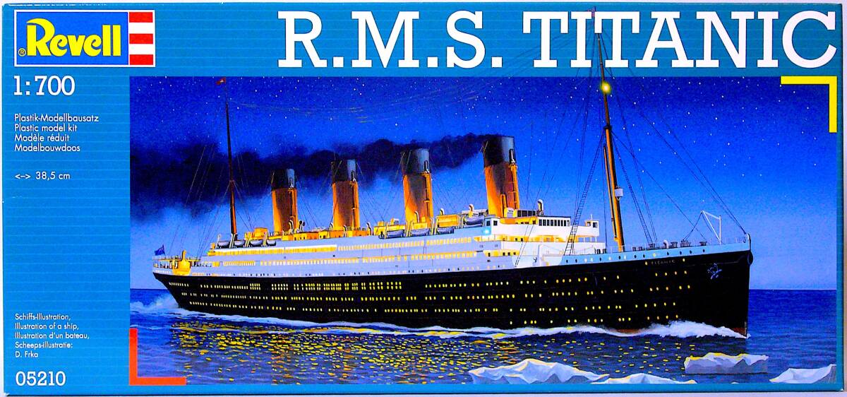 レベル 1/700 豪華客船 R.M.S. タイタニック 兵員輸送船 オリンピック 病院船 ブリタニック プラモデル 未開封 未使用 未組立_画像1