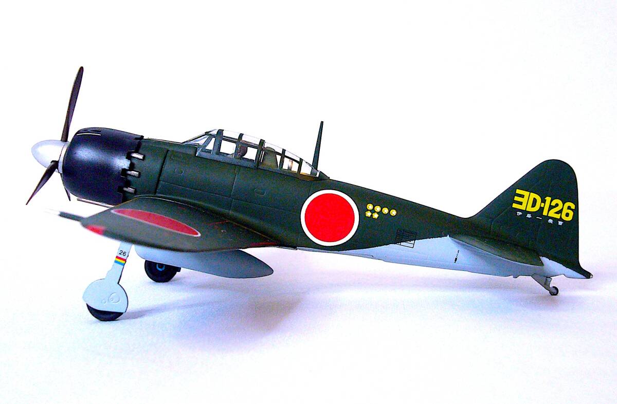 Witty 1/72 三菱A6M5 零式艦上戦闘機 52型 （第302航空隊 赤松貞明少尉搭乗機 ヨD-126） メタルダイキャスト 塗装済み完成品 箱なし_画像2