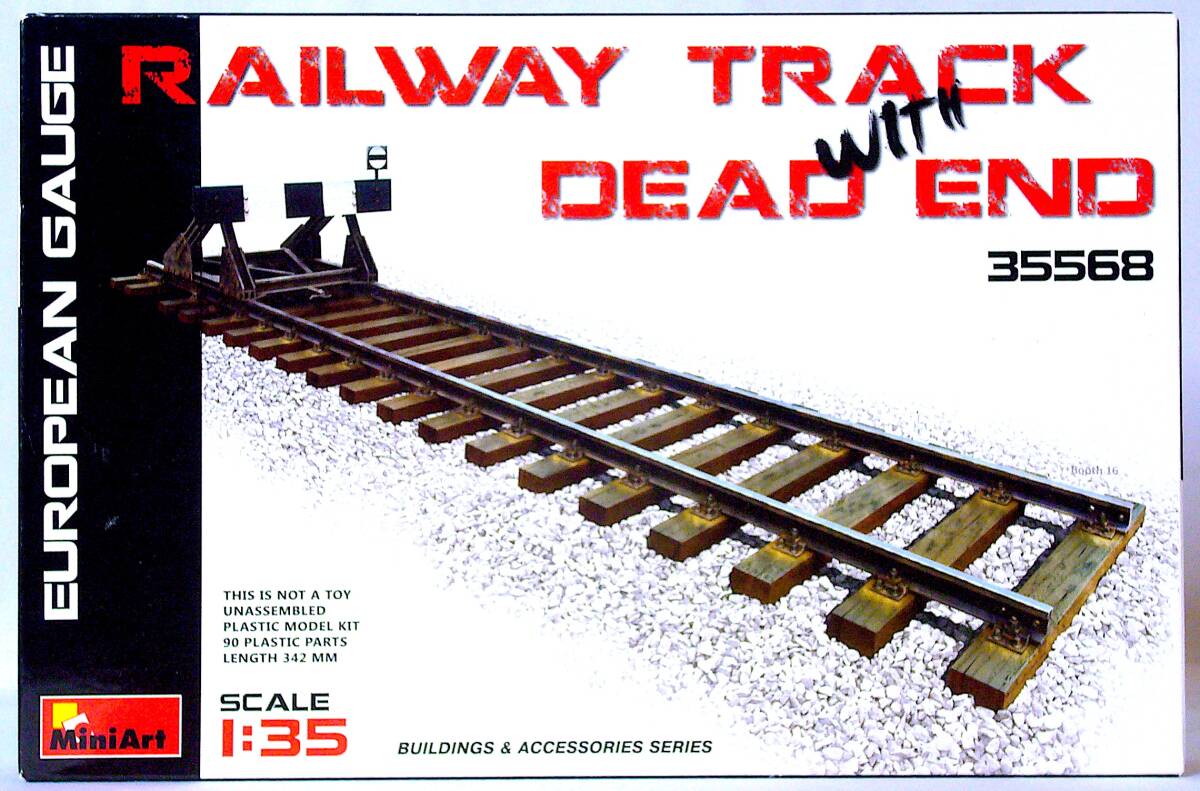 ミニアート 1/35 鉄道線路 & 車止めセット (ヨーロッパゲージ) プラモデル 未使用 未組立_画像1