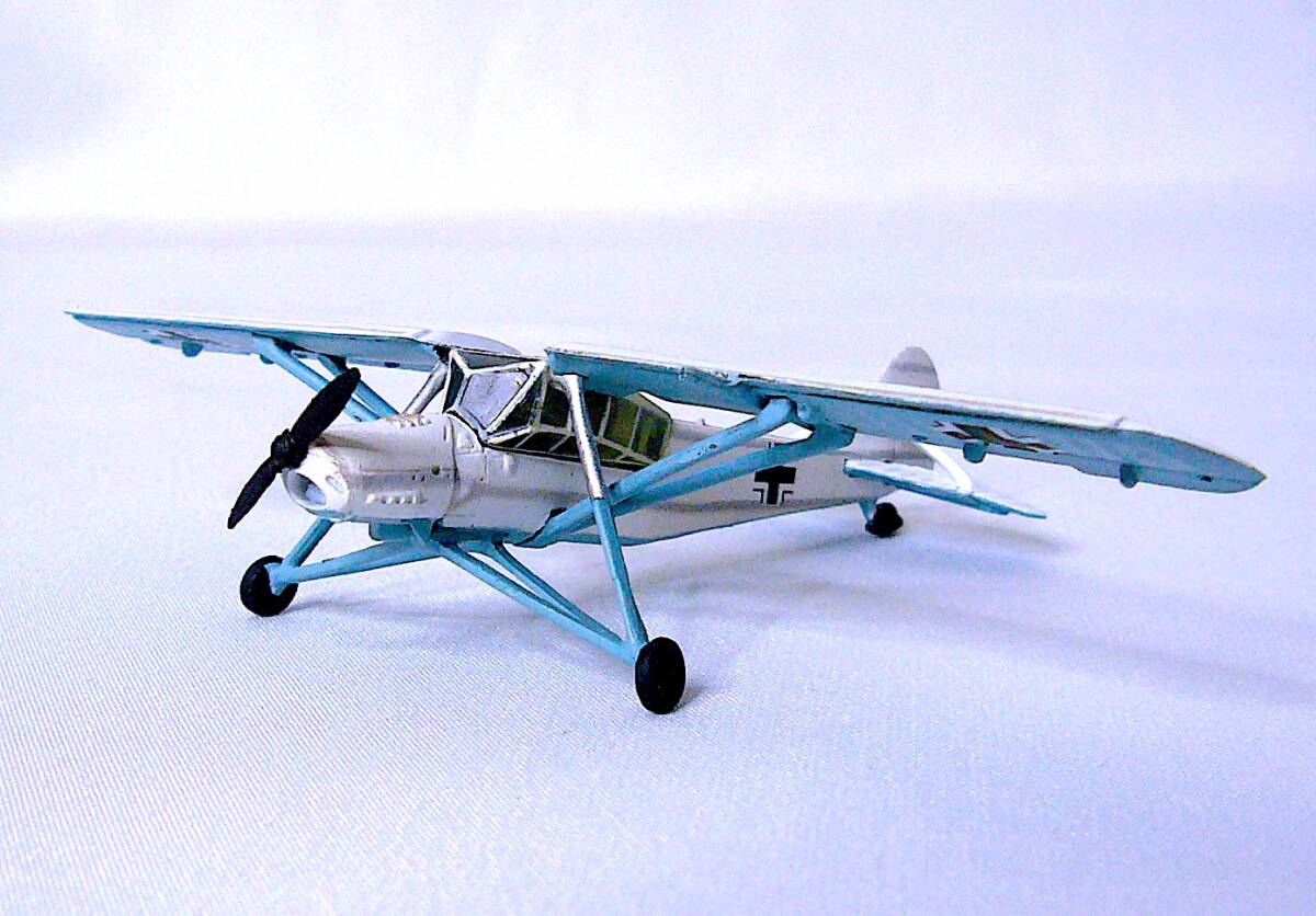 タカラ/MYKデザイン 1/144 フィーゼラー シュトルヒ ワールド タンク ミュージアム 塗装済み完成品/デカール 4個 まとめ売り 未使用_画像2