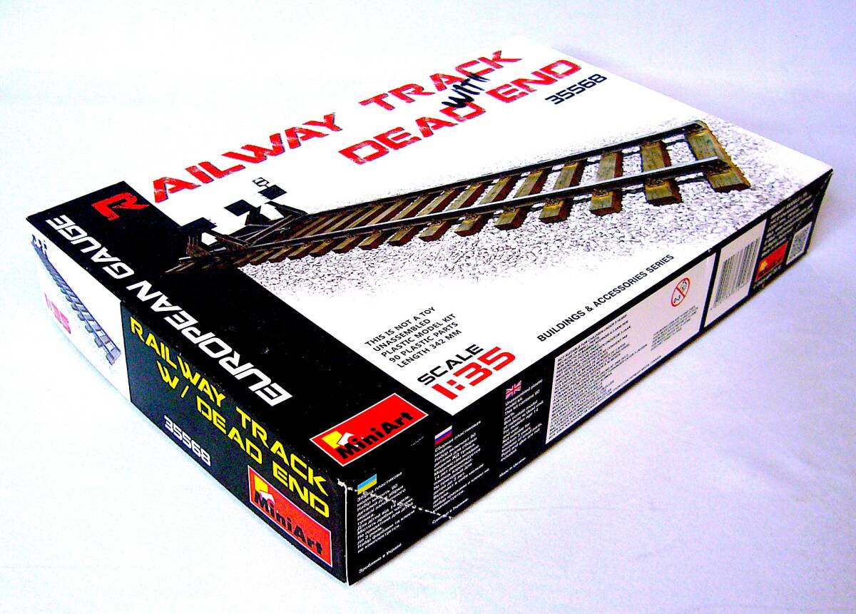 ミニアート 1/35 鉄道線路 & 車止めセット (ヨーロッパゲージ) プラモデル 未使用 未組立_画像3