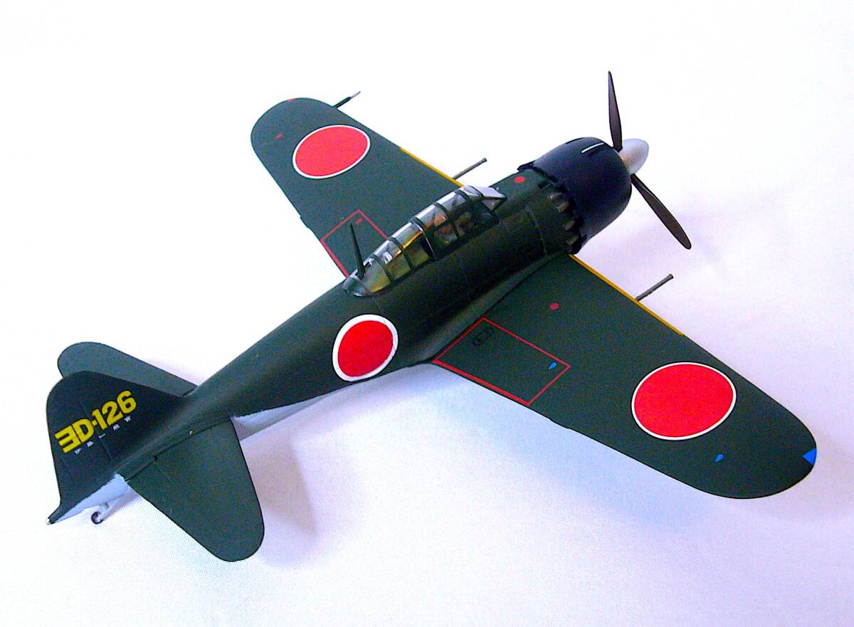 Witty 1/72 三菱A6M5 零式艦上戦闘機 52型 （第302航空隊 赤松貞明少尉搭乗機 ヨD-126） メタルダイキャスト 塗装済み完成品 箱なし_画像5