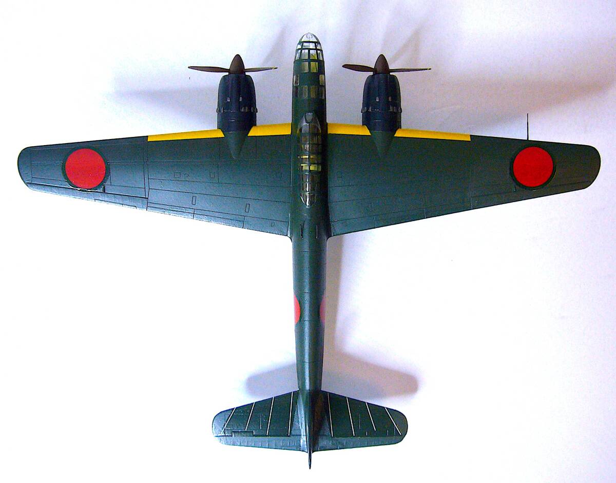 フジミ/ハセガワ 1/72 中島 J1N1-S 月光11型前期型 & 空技廠 P1Y1-S 銀河11型 夜間戦闘機 プラモデル 塗装済み完成品 2個まとめ売り 箱なし_画像9