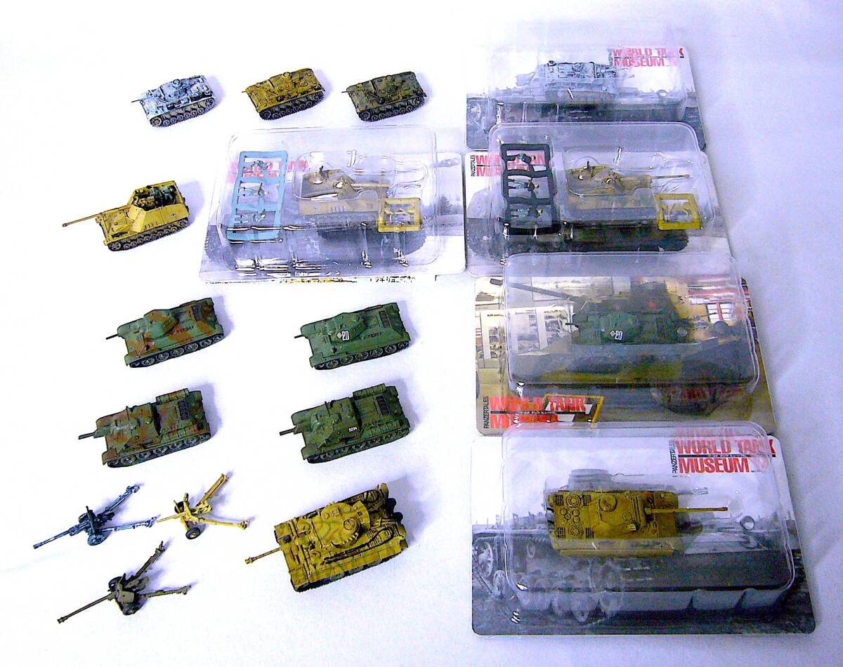 タカラ 1/144 ワールド タンク ミュージアム 07 塗装済み完成品 12種15個 まとめ売り 未組立/組立済_画像1