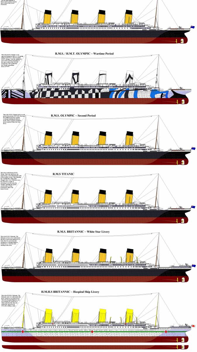 レベル 1/700 豪華客船 R.M.S. タイタニック 兵員輸送船 オリンピック 病院船 ブリタニック プラモデル 未開封 未使用 未組立_画像8