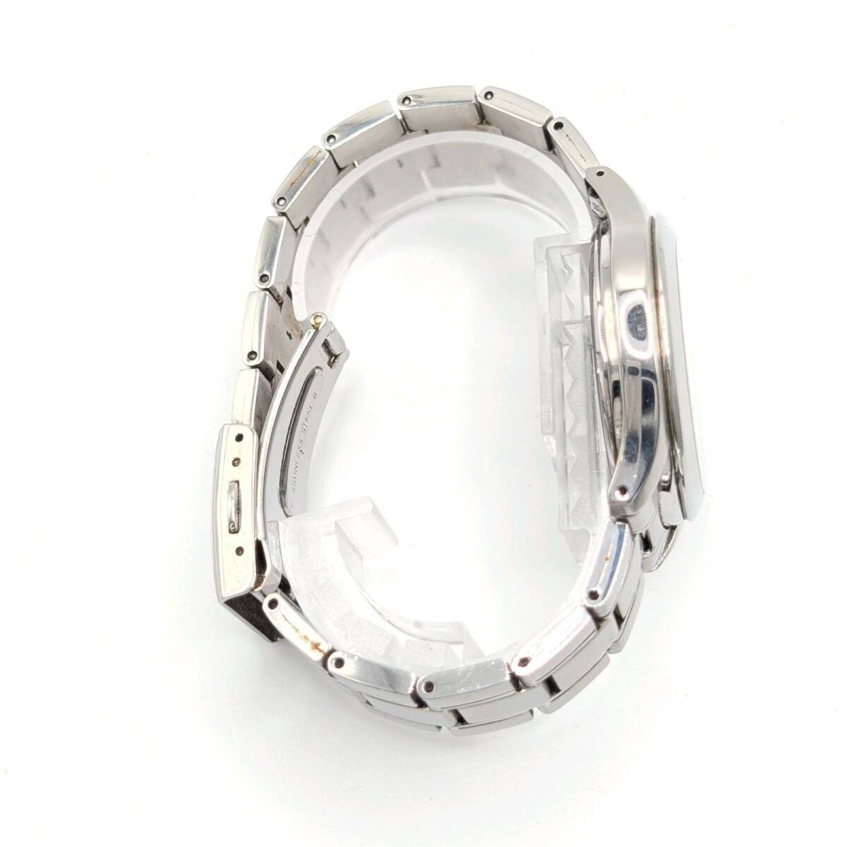 【良品】 SEIKO 7B22-0AY0 Watch Solar Men's セイコー 時計 ソーラー 電波ソーラー 電波時計 メンズ ラウンド シルバー ゴールド 稼働品_画像6