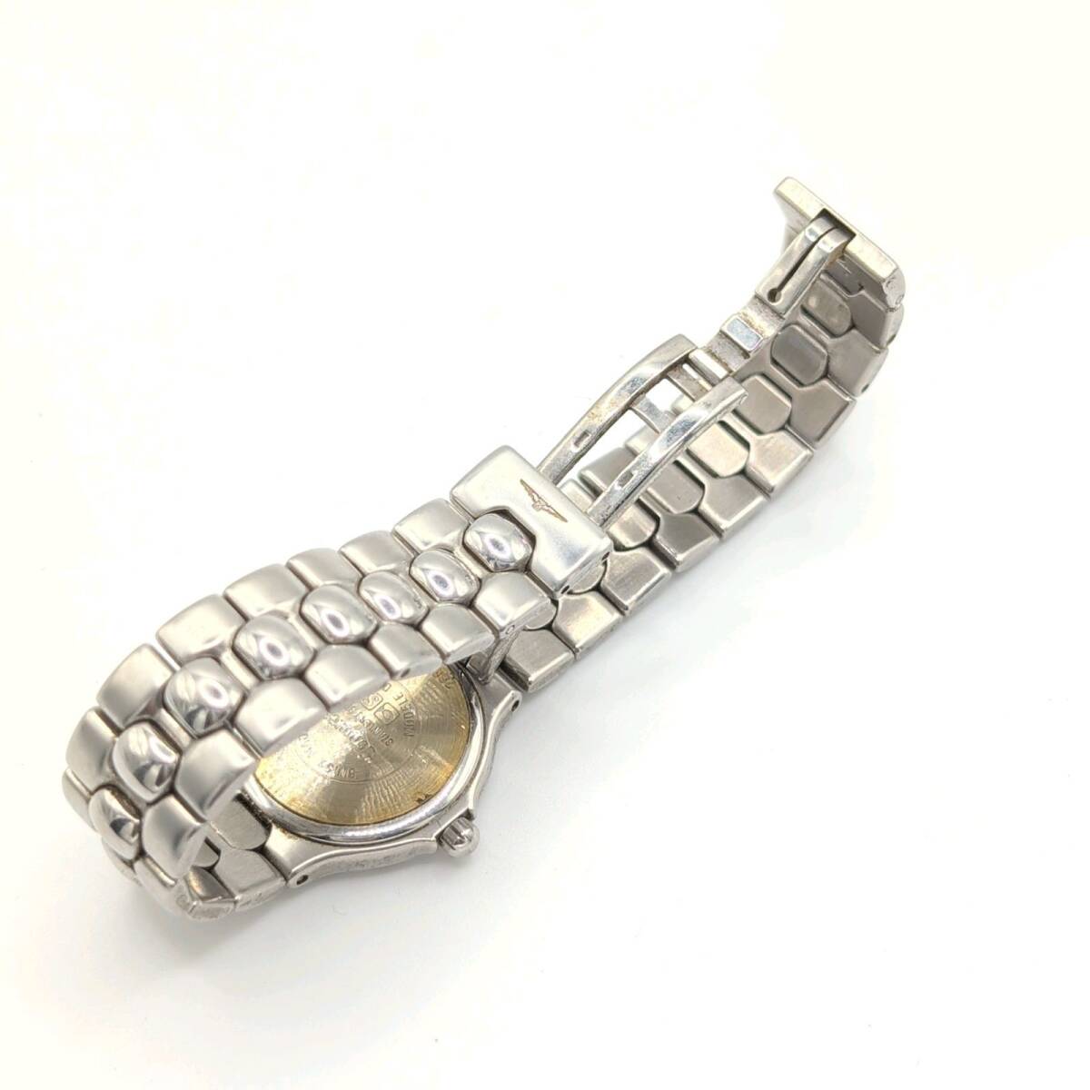 Longines Conquest Watch QZ Y2K Vintage ロンジン コンクエスト 時計 クオーツ レディース ラウンド シルバー デイト ヴィンテージ 不動品_画像9