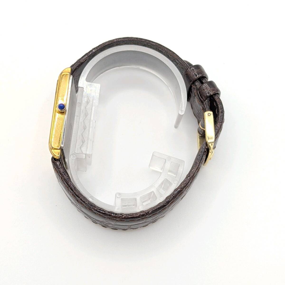 RADO Watch Quartz Rectangular Y2K ラド 時計 クオーツ メンズ レクタンギュラー スクエア ゴールド ゴールド文字盤 ヴィンテージ 稼働品_画像5