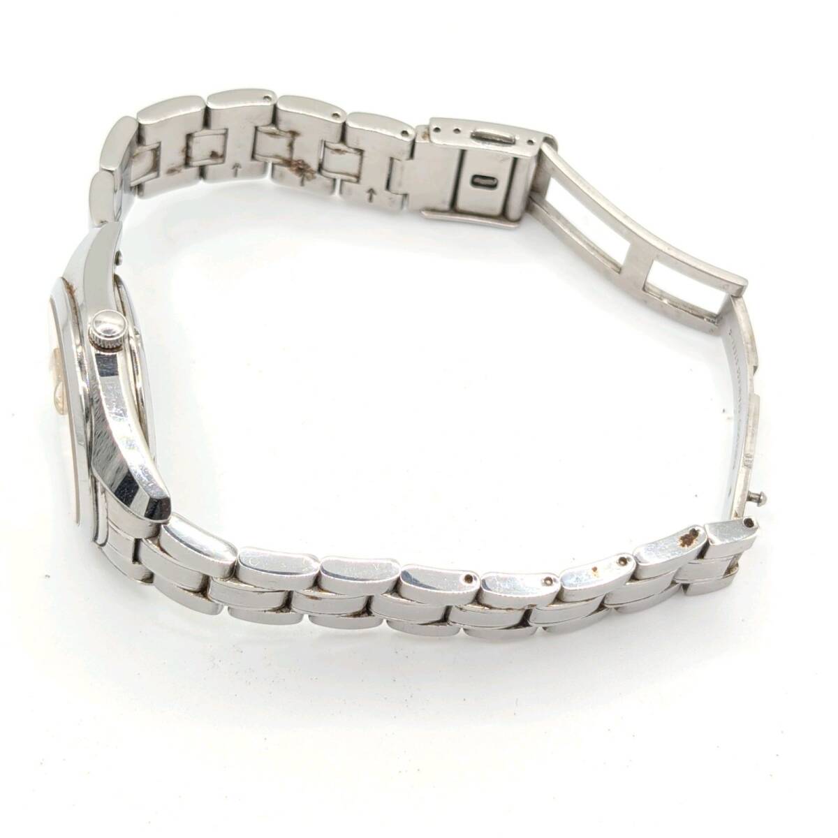 SEIKO PERPETUAL CALENDER 8F33-0040 Working セイコー パーペチュアルカレンダー クオーツ ラウンド シルバー デイデイト 稼働品_画像9