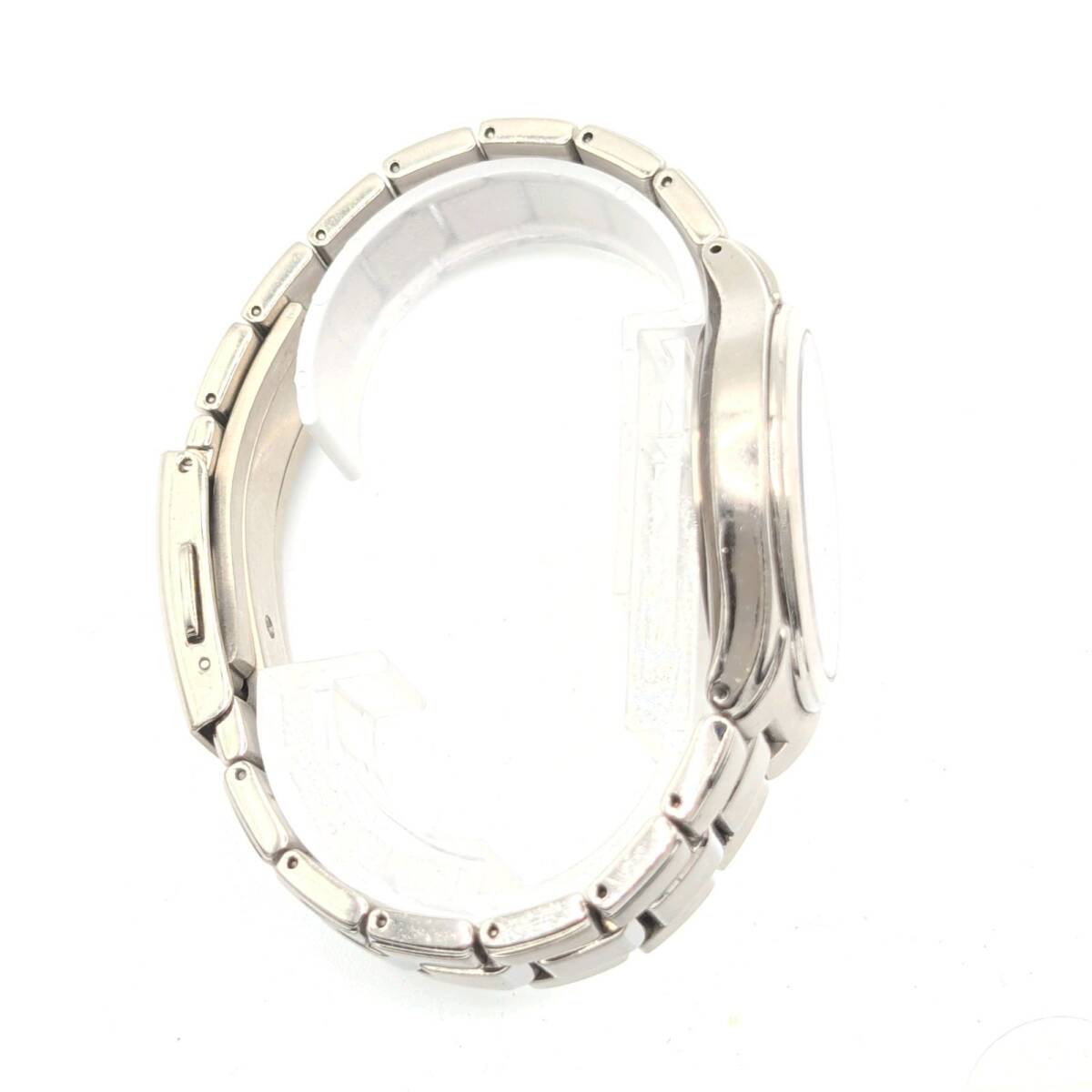 CITIZEN ATTESA H110-T011331 Watch Solar Date シチズン 時計 ソーラー 電波ソーラー メンズ ラウンド シルバー 黒文字盤 デイト 稼働品_画像6