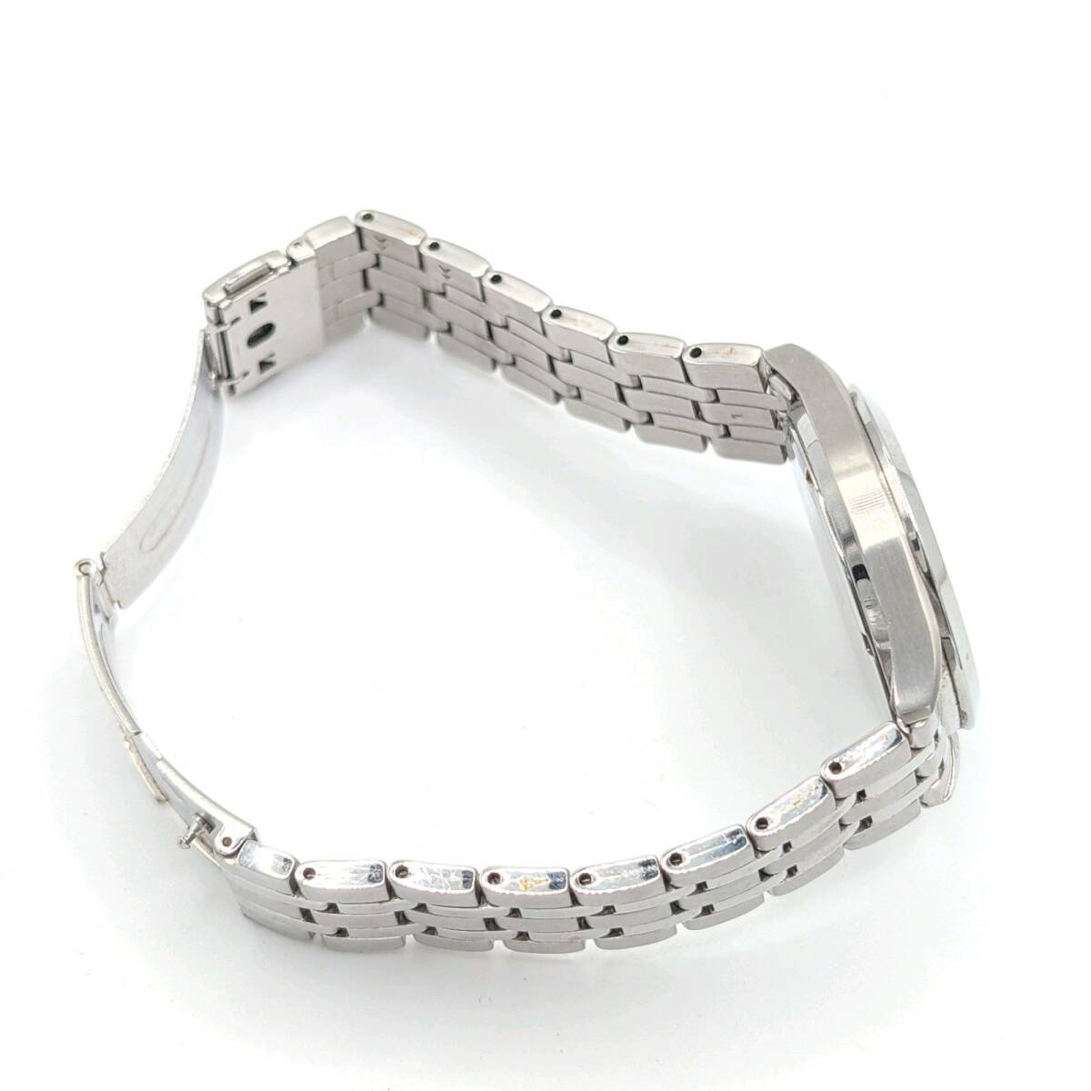 SEIKO V158-0BA0 Watch Men's Solar Round Day-Date セイコー 時計 電波ソーラー ラウンド ゴールド シルバー コンビ デイデイト 稼働品_画像10